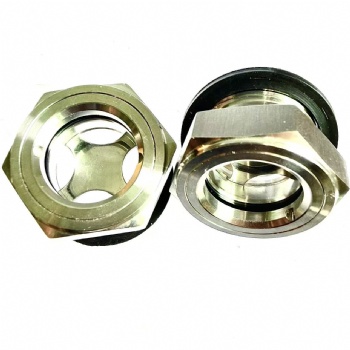Metric stainless steel oil sight glasses