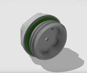 BSP Aluminum Oil Sight Glass